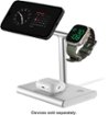 Insignia™ - 3-in-1 15W Wireless Charger with MagSafe for iPhone 15/14/13/12 series + Apple Watch + AirPods - Silver