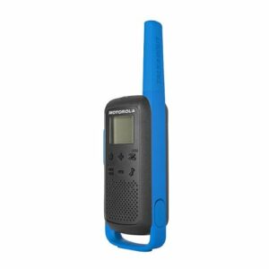 Motorola - T270 25-mile 22-Channel FRS 2-Way Radios Pair with IXTN4011AR Single Pin Earpiece - Blue & Black