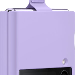 Samsung - Silicone Cover with Ring for Galaxy Z Flip4 - Lavender