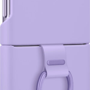 Samsung - Silicone Cover with Ring for Galaxy Z Flip4 - Lavender