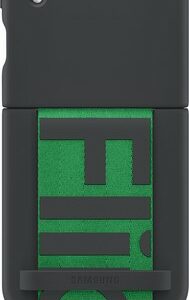 Samsung - Silicone Cover with Strap for Galaxy Z Flip4 - Black