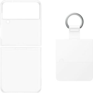 Samsung - Cover with Ring for Galaxy Z Flip4 - Clear