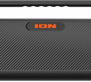 ION Audio - Uber Boom Ultra Water Resistant Bluetooth Stereo Boombox with Lights - Black