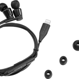 Insignia™ - Lightning Wired Earbud Headphones - Black