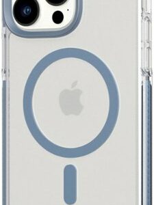 Tech21 - EvoCrystal Case with MagSafe for Apple iPhone 14 Pro Max - Steel Blue