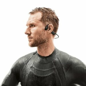 Shokz - OpenSwim Bone Conduction Open-Ear MP3 Swimming Headphones - Black