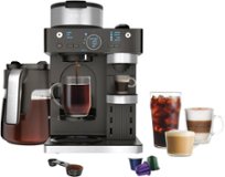 Ninja - Espresso & Coffee Barista System, Single Serve & Nespresso, with 12-Cup Carafe, 4 Styles with Ristretto - Black