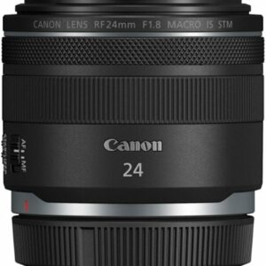 Canon - RF 24mm F1.8 MACRO IS STM Wide Angle Prime Lens for EOS R-Series Cameras - Black