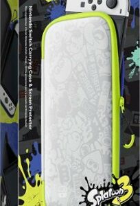 Nintendo - Switch Carrying Case & Screen Protector Splatoon 3 Edition - White