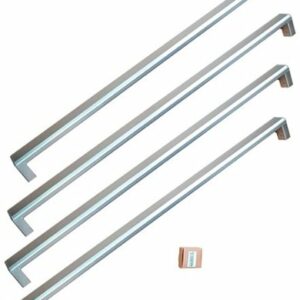 Professional series door handle kit for select Bertazzoni French Door Refrigerators. - Stainless Steel