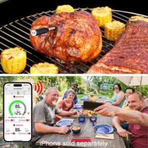 ThermoPro - TempSpike Bluetooth Smart Food/Meat Thermometer - Red/Black