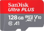 SanDisk - Ultra PLUS 128GB microSDXC UHS-I Memory Card