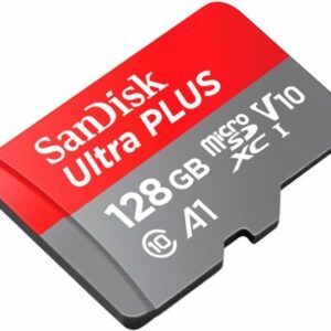 SanDisk - Ultra PLUS 128GB microSDXC UHS-I Memory Card