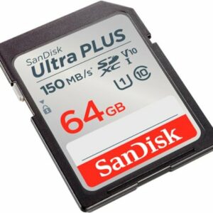 SanDisk - Ultra PLUS 64GB SDXC UHS-I Memory Card