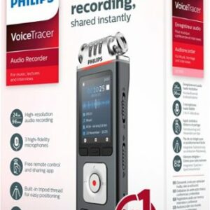 Philips - VoiceTracer DVT6110 Music Recorder - Silver