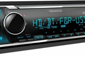 Kenwood - Bluetooth CD Receiver with Alexa Built-In and Satellite Radio-Ready and HD Radio Built-in - Black