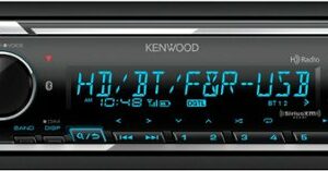 Kenwood - Bluetooth CD Receiver with Alexa Built-In and Satellite Radio-Ready and HD Radio Built-in - Black