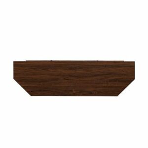 Walker Edison - Contemporary Corner Fireplace TV Stand for Most TVs up to 65” - Dark Walnut/Black