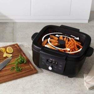 Instant Pot - 6-in-1 Smokeless Indoor Grill & Air Fryer with OdorErase Technology - Black