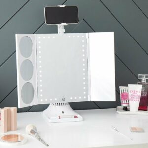 Glo-Tech - Bluetooth Selfie Mirror - White