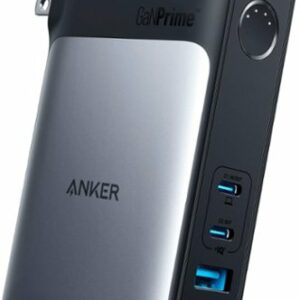 Anker - 733 10k mAh 2-in-1 Portable Battery with GaN and 65W Fast Wall charger for iPhone, Samsung, Tablets, and Laptops - Black