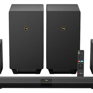 Nakamichi - Shockwafe 7.2.4Ch 1000W Soundbar System with Dual 8” Wireless Subwoofers, Dolby Atmos, eARC and SSE MAX - Black