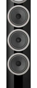 Bowers & Wilkins - 700 Series 3 Floorstanding Speaker with 1" Tweeter On Top and Three 6.5" Bass Drivers (Each) - Gloss Black