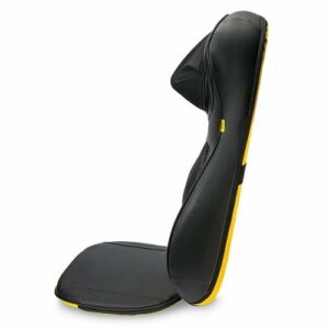 iHome - SHIATSUMASSAGE LOUNGER Deep Tissue Back Massager with Heat - Black/Yellow