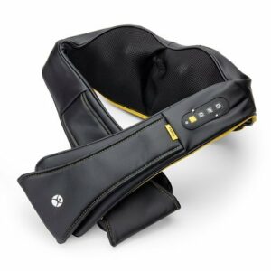 iHome - SHIATSUMASSAGE Cordless Neck & Shoulder Massager with Heat - Black/Yellow