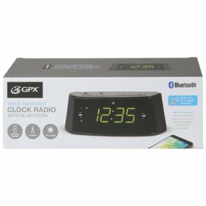 GPX - Bluetooth CD Clock Radio - Black