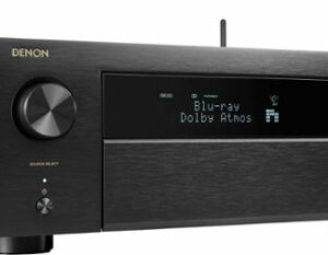 Denon - AVR-X4800H (125W X 9) 9.4-Ch. with HEOS and Dolby Atmos 8K Ultra HD HDR Compatible AV Home Theater Receiver with Alexa - Black