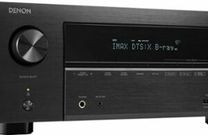 Denon - AVR-X3800H (105W X 9) 9.4-Ch. with HEOS and Dolby Atmos 8K Ultra HD  HDR Compatible AV Home Theater Receiver with Alexa - Black