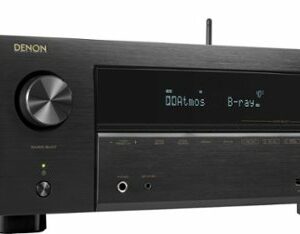 Denon - AVR-X2800H (95W X 7) 7.2-Ch. with HEOS and Dolby Atmos 8K Ultra HD HDR Compatible AV Home Theater Receiver with Alexa - Black