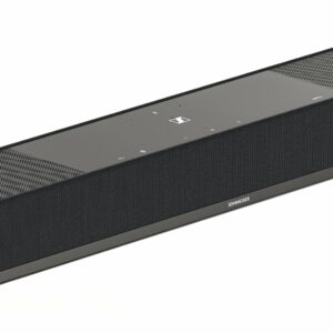 Sennheiser - AMBEO Soundbar | Plus  7.1.4 Channel Soundbar Dual Built-in Subwoofers with Advanced Streaming Connectivity - Black