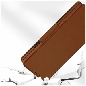 SaharaCase - Folio Wallet Case for Samsung Galaxy Z Fold4 - Brown