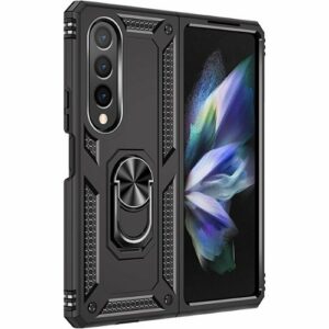 SaharaCase - Heavy Duty Kickstand Series Case for Samsung Galaxy Z Fold4 - Black