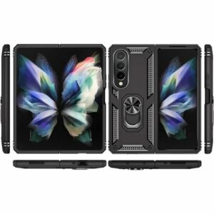 SaharaCase - Heavy Duty Kickstand Series Case for Samsung Galaxy Z Fold4 - Black