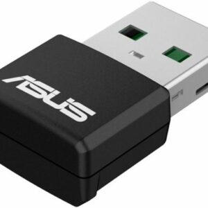 ASUS - Dual-Band WiFi 6 AX1800 USB Network Adapter - Black