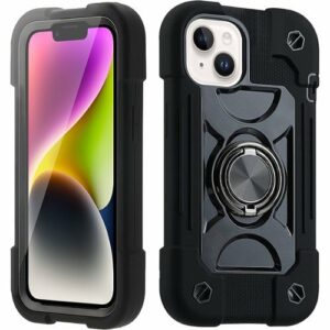 SaharaCase - DualShock Case for Apple iPhone 14 Plus - Black