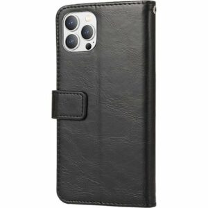 SaharaCase - Folio Wallet Case for Apple iPhone 14 Pro Max - Black