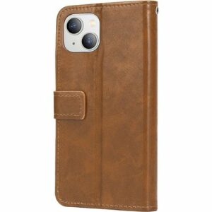 SaharaCase - Folio Wallet Case for Apple iPhone 14 - Brown