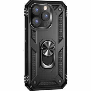 SaharaCase - Military Kickstand Series Case for Apple iPhone 14 Pro Max - Black