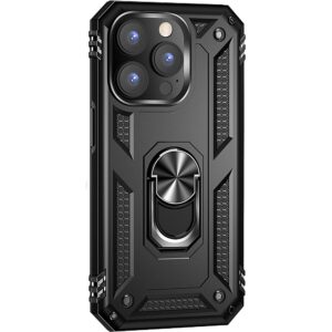 SaharaCase - Military Kickstand Series Case for Apple iPhone 14 Pro Max - Black