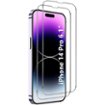 SaharaCase - ZeroDamage Ultra Strong+ Tempered Glass Screen Protector for Apple iPhone 14 Pro (2-Pack) - Clear