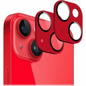 SaharaCase - ZeroDamage Camera Lens Protector for Apple iPhone 14 and iPhone 14 Plus (2-Pack) - Red