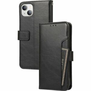 SaharaCase - Folio Wallet Case for Apple iPhone 14 Plus - Black