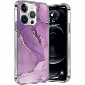 SaharaCase - Marble Series Case for Apple iPhone 14 Pro - Purple Marble