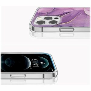 SaharaCase - Marble Series Case for Apple iPhone 14 Pro - Purple Marble