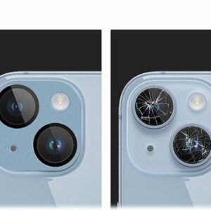 SaharaCase - ZeroDamage Camera Lens Protector for Apple iPhone 14 and iPhone 14 Plus (2-Pack) - Blue