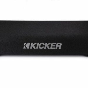 KICKER - CompRT Down-Firing 10” Dual-Voice-Coil 2-Ohm Loaded Subwoofer Enclosure - Black